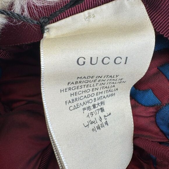 Gucci $1550 NWT Quilted Nylon Gg Hat with Earmuffs with Chinstrap Small - Picture 11 of 15